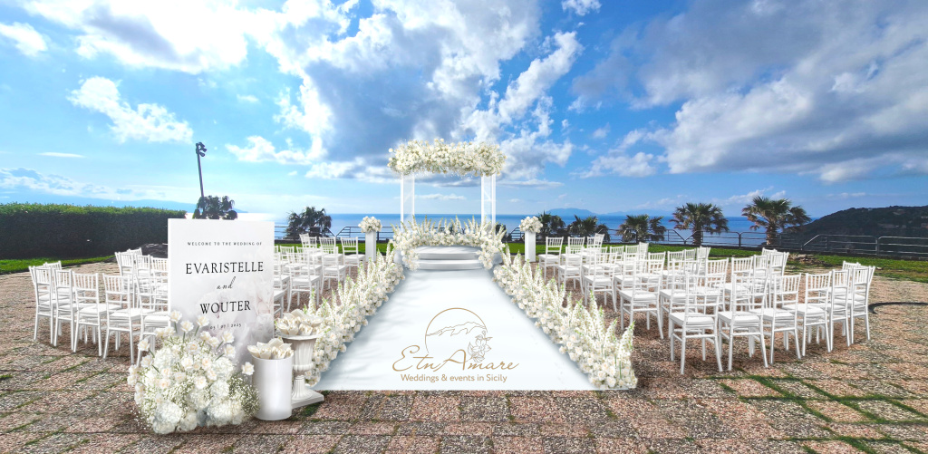 Luxury ceremony design sicily